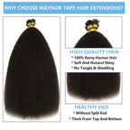 Kinky Straight Microlinks Virgin Human Hair I Tip Hair Extension (50g)