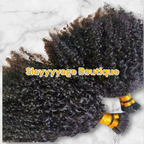 Mongolian I Tip Microlinks Burmese Curly Human Hair