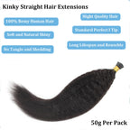 Kinky Straight Microlinks Virgin Human Hair I Tip Hair Extension (50g)