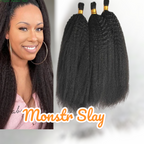 Kinky Straight Braiding Hair No Weft Yaki 100% Unprocessed Brazilian Remy Human Hair