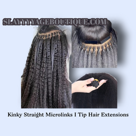 Kinky Straight Microlinks I Tip Hair Extensions